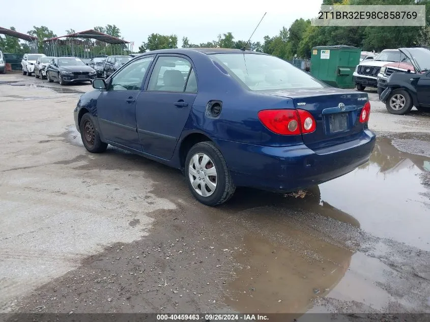 2008 Toyota Corolla Ce VIN: 2T1BR32E98C858769 Lot: 40459463