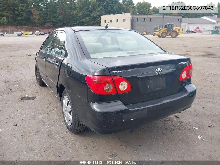 2008 Toyota Corolla Le VIN: 2T1BR32E38C897843 Lot: 40461213