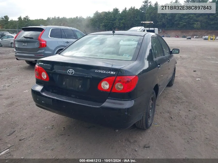 2008 Toyota Corolla Le VIN: 2T1BR32E38C897843 Lot: 40461213