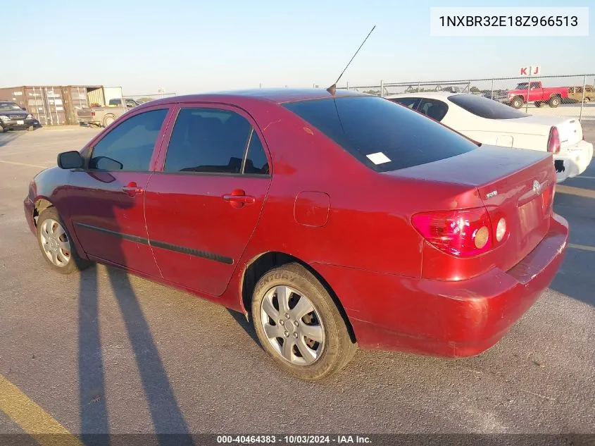 2008 Toyota Corolla Ce VIN: 1NXBR32E18Z966513 Lot: 40464383