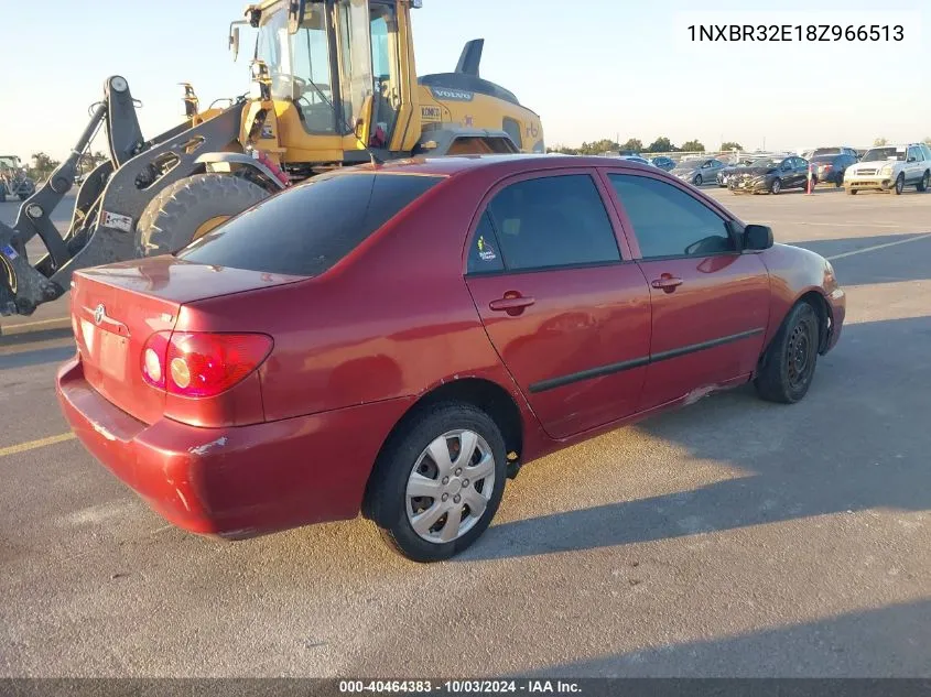 2008 Toyota Corolla Ce VIN: 1NXBR32E18Z966513 Lot: 40464383