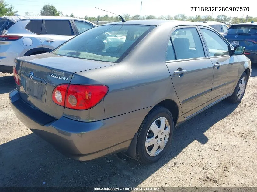 2008 Toyota Corolla Ce VIN: 2T1BR32E28C907570 Lot: 40468321