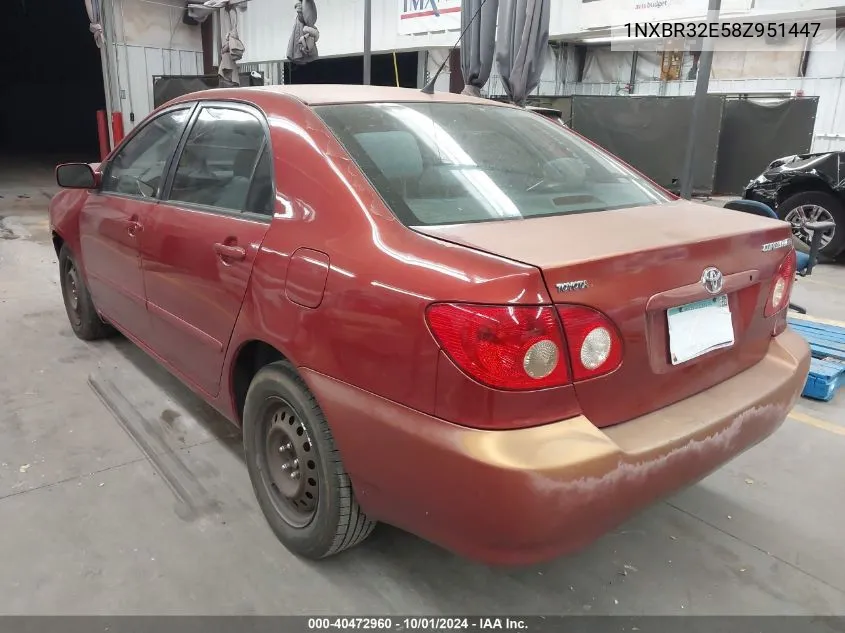 1NXBR32E58Z951447 2008 Toyota Corolla Le