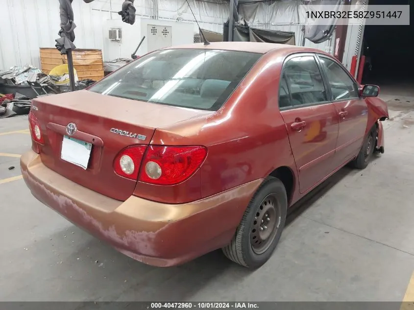 1NXBR32E58Z951447 2008 Toyota Corolla Le