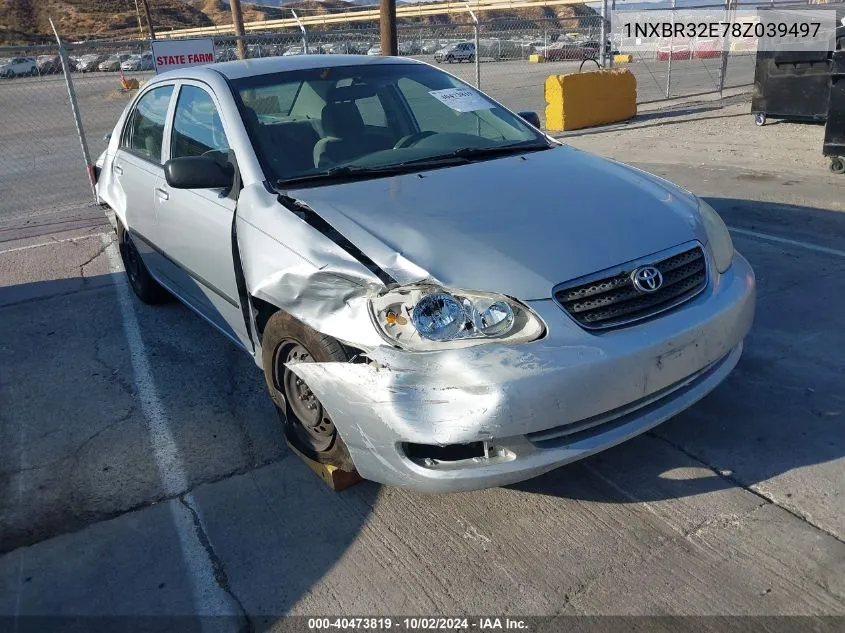 2008 Toyota Corolla Ce VIN: 1NXBR32E78Z039497 Lot: 40473819