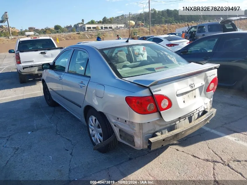 2008 Toyota Corolla Ce VIN: 1NXBR32E78Z039497 Lot: 40473819