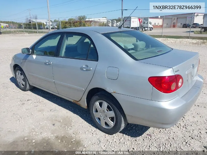 2008 Toyota Corolla Le VIN: 1NXBR32E78Z966399 Lot: 40475116