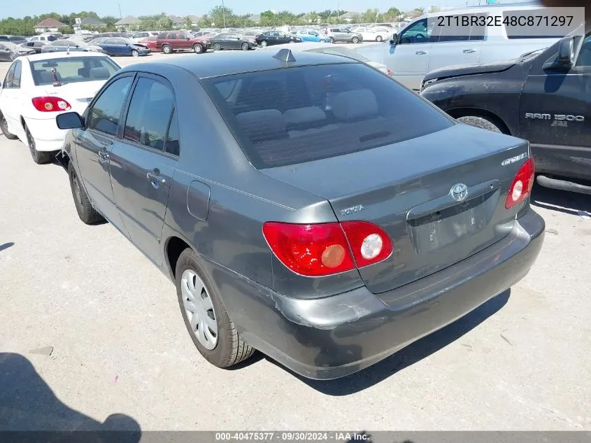 2008 Toyota Corolla Le VIN: 2T1BR32E48C871297 Lot: 40475377