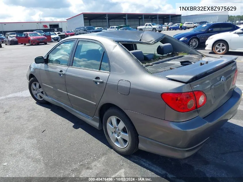 2008 Toyota Corolla S VIN: 1NXBR32EX8Z975629 Lot: 40476496