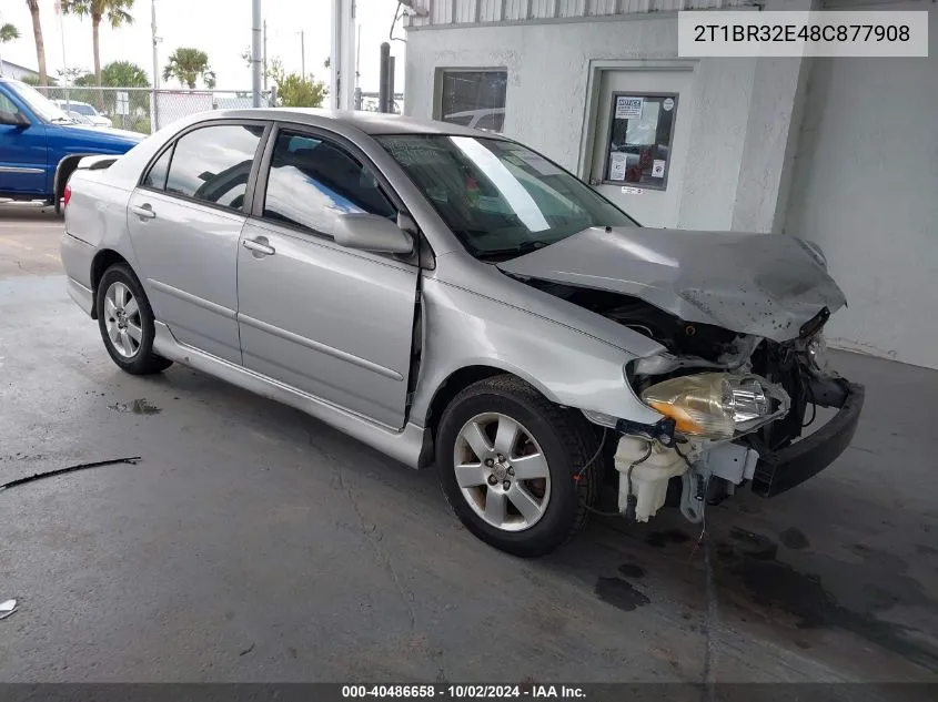 2008 Toyota Corolla S VIN: 2T1BR32E48C877908 Lot: 40486658