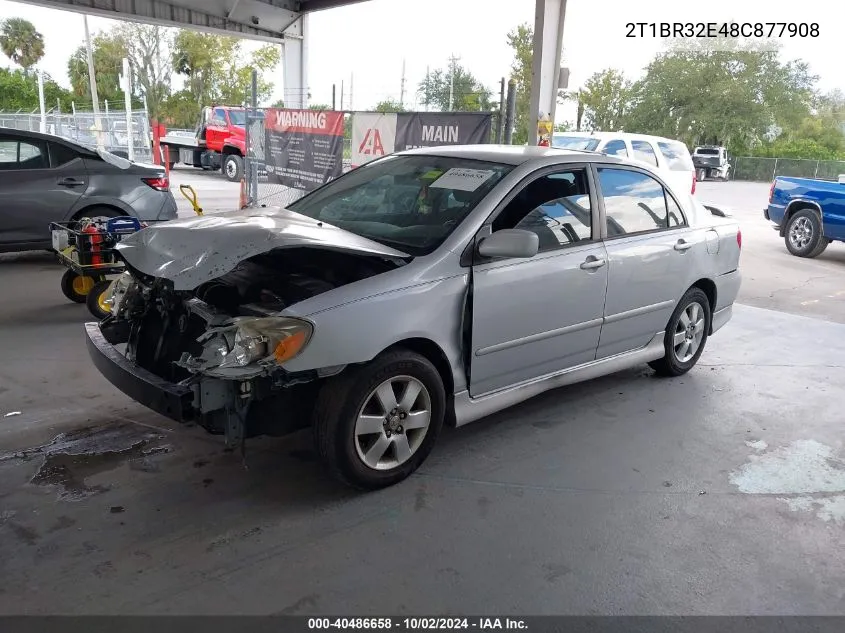 2008 Toyota Corolla S VIN: 2T1BR32E48C877908 Lot: 40486658