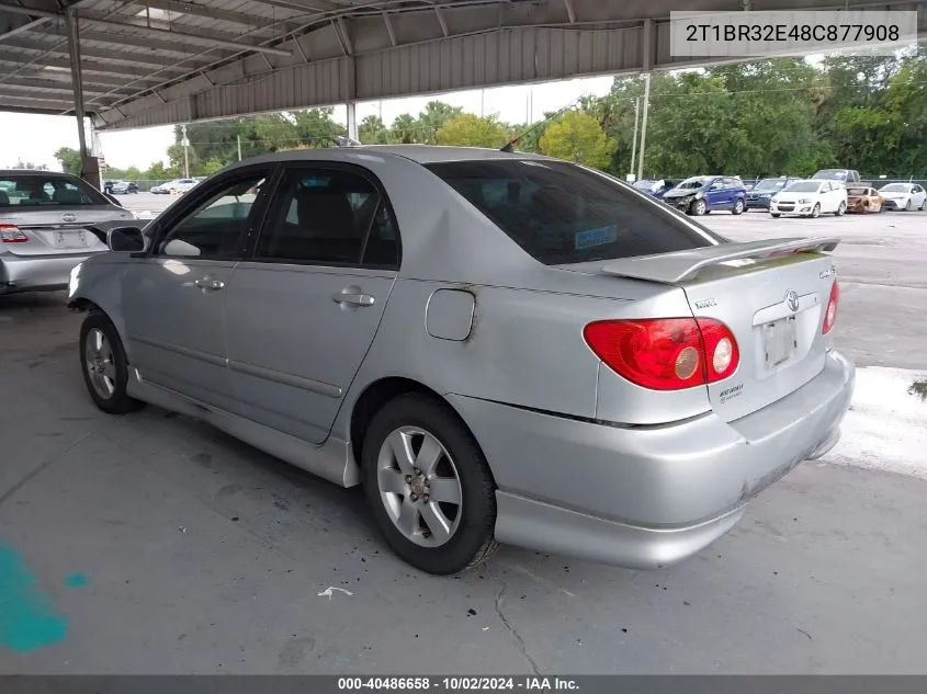 2008 Toyota Corolla S VIN: 2T1BR32E48C877908 Lot: 40486658