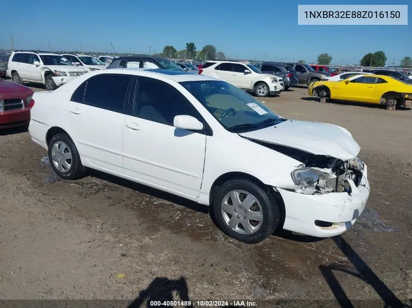 2008 Toyota Corolla Le VIN: 1NXBR32E88Z016150 Lot: 40501489