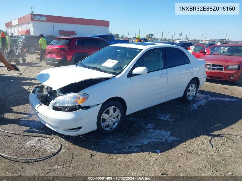 2008 Toyota Corolla Le VIN: 1NXBR32E88Z016150 Lot: 40501489