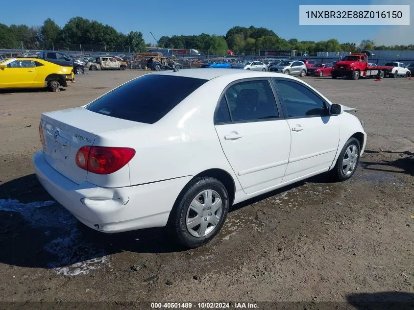 1NXBR32E88Z016150 2008 Toyota Corolla Le