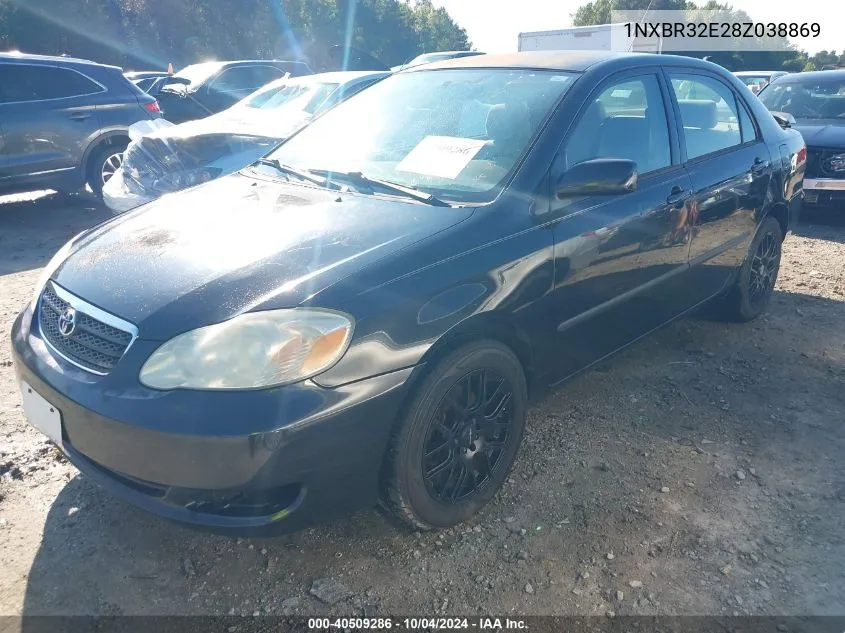 2008 Toyota Corolla Ce VIN: 1NXBR32E28Z038869 Lot: 40509286