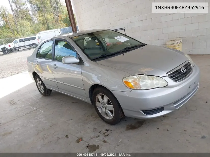 2008 Toyota Corolla Ce/Le/S VIN: 1NXBR30E48Z952916 Lot: 40518711