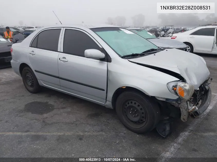 2008 Toyota Corolla Ce/Le/S VIN: 1NXBR32E28Z008531 Lot: 40523913