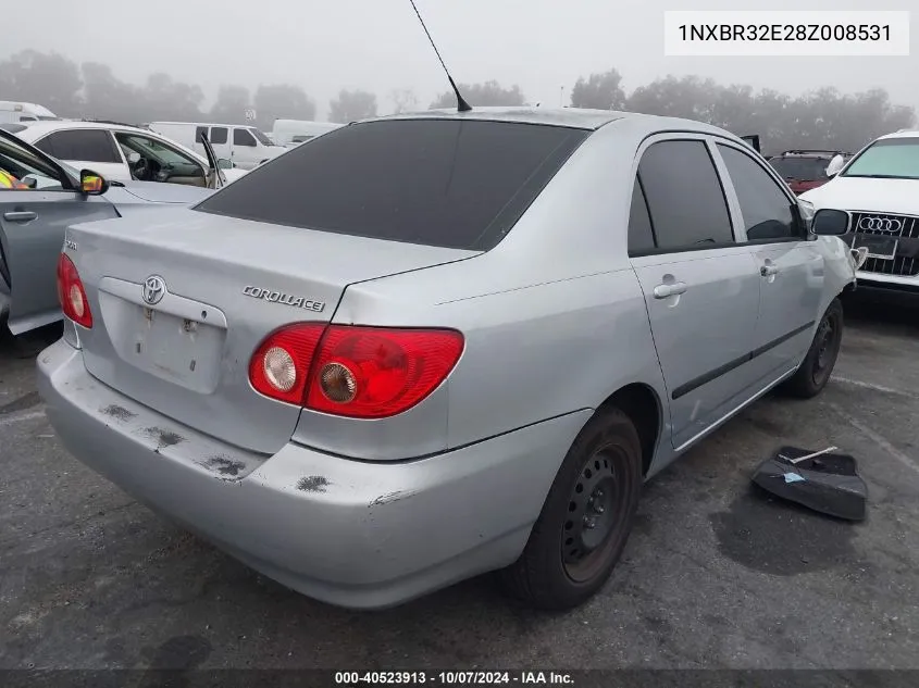 2008 Toyota Corolla Ce/Le/S VIN: 1NXBR32E28Z008531 Lot: 40523913