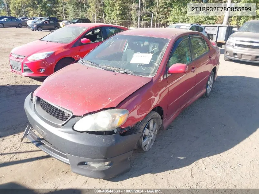 2008 Toyota Corolla S VIN: 2T1BR32E78C855899 Lot: 40544533