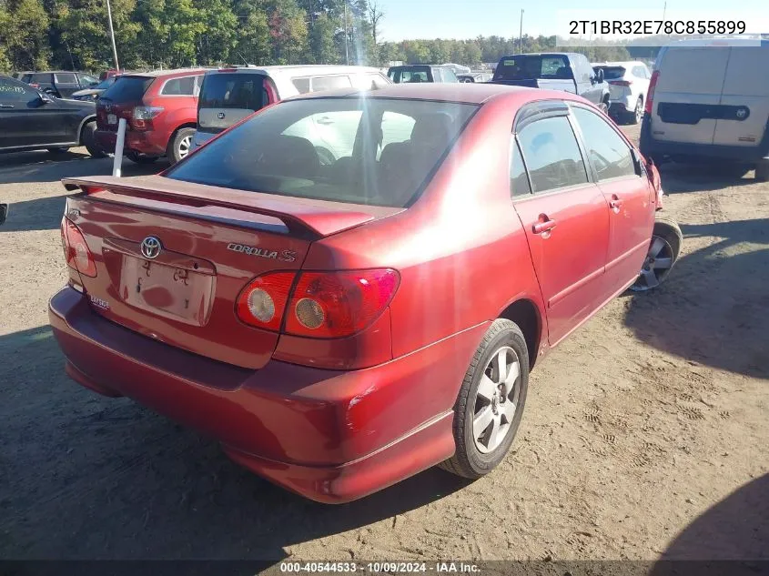 2008 Toyota Corolla S VIN: 2T1BR32E78C855899 Lot: 40544533