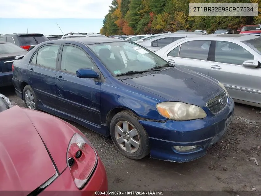 2008 Toyota Corolla S VIN: 2T1BR32E98C907534 Lot: 40619079