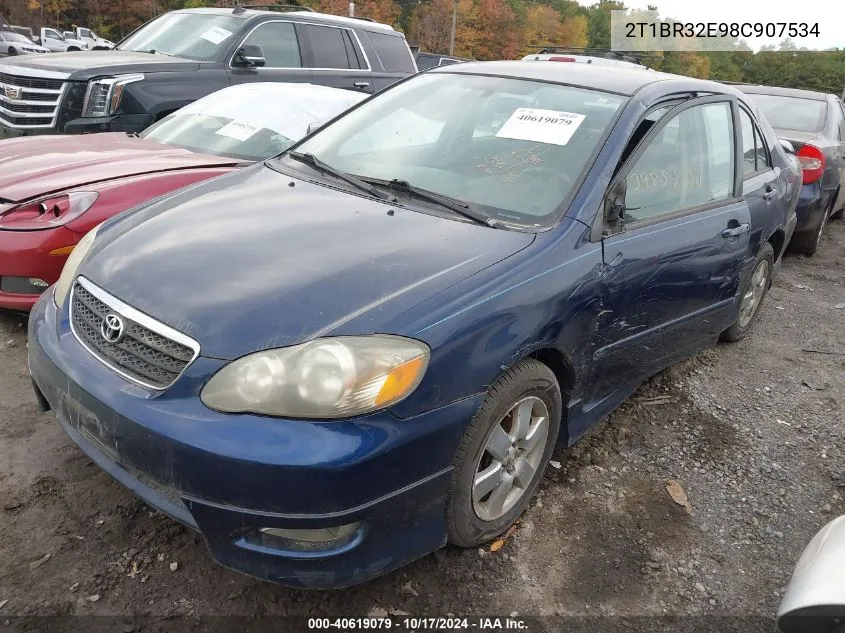 2008 Toyota Corolla S VIN: 2T1BR32E98C907534 Lot: 40619079