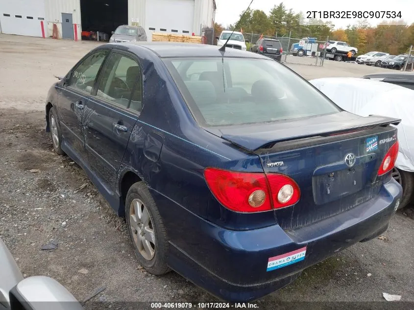 2008 Toyota Corolla S VIN: 2T1BR32E98C907534 Lot: 40619079