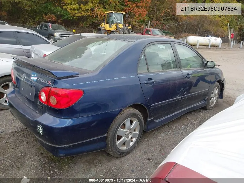 2008 Toyota Corolla S VIN: 2T1BR32E98C907534 Lot: 40619079