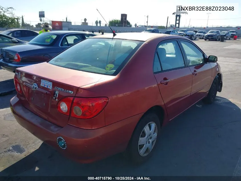 2008 Toyota Corolla Le VIN: 1NXBR32E88Z023048 Lot: 40715790