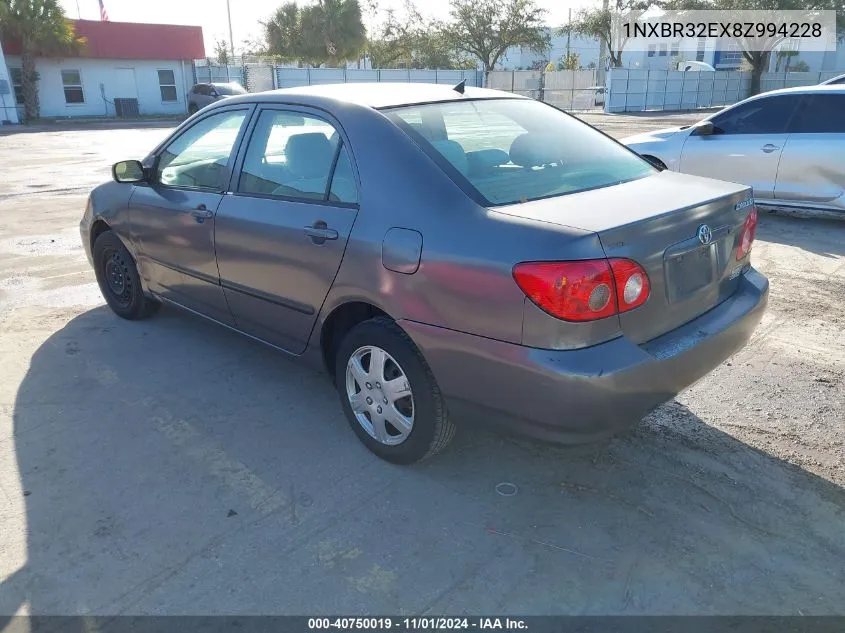 1NXBR32EX8Z994228 2008 Toyota Corolla Ce