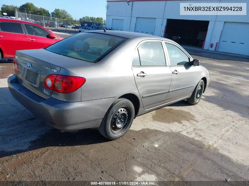 1NXBR32EX8Z994228 2008 Toyota Corolla Ce