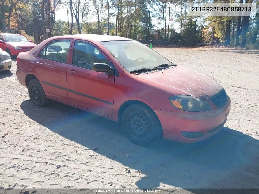 2008 Toyota Corolla Ce VIN: 2T1BR32E48C858713 Lot: 40752130