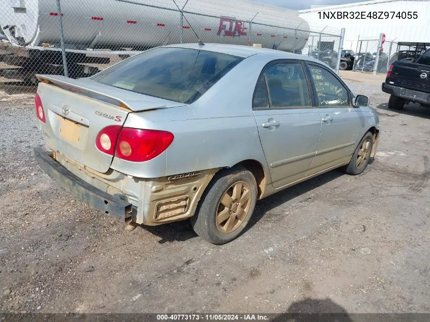 2008 Toyota Corolla S VIN: 1NXBR32E48Z974055 Lot: 40773173