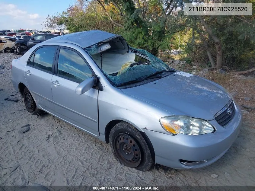 2008 Toyota Corolla Le VIN: 2T1BR30E78C925520 Lot: 40774071