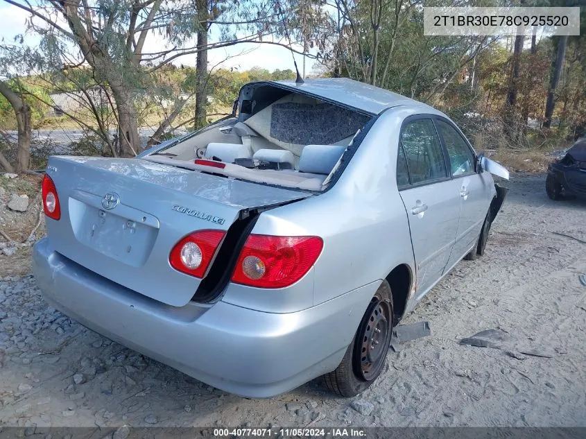 2008 Toyota Corolla Le VIN: 2T1BR30E78C925520 Lot: 40774071