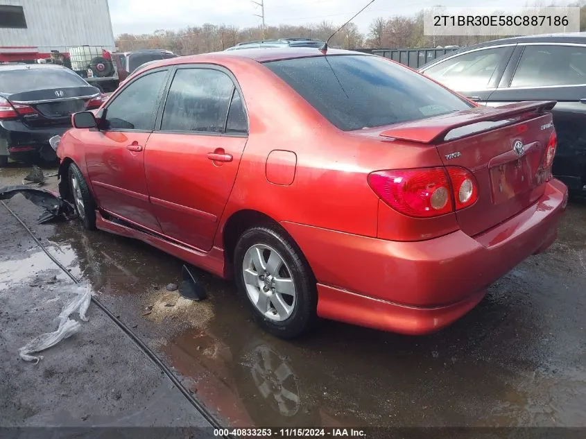 2008 Toyota Corolla S VIN: 2T1BR30E58C887186 Lot: 40833253