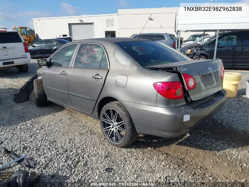 2008 Toyota Corolla Ce VIN: 1NXBR32E98Z962838 Lot: 40851626