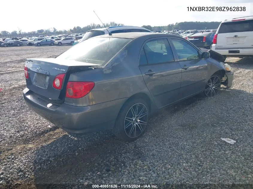 2008 Toyota Corolla Ce VIN: 1NXBR32E98Z962838 Lot: 40851626