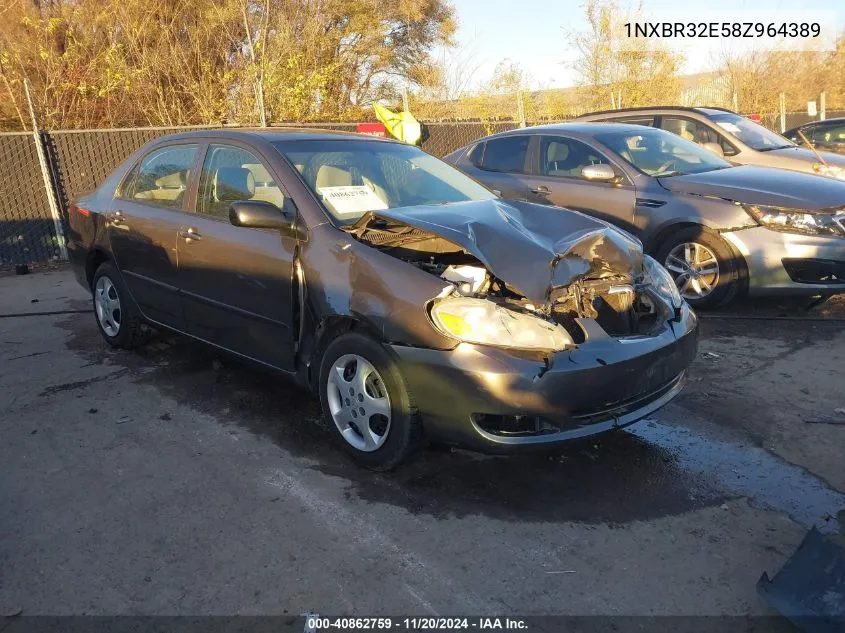 2008 Toyota Corolla Ce VIN: 1NXBR32E58Z964389 Lot: 40862759