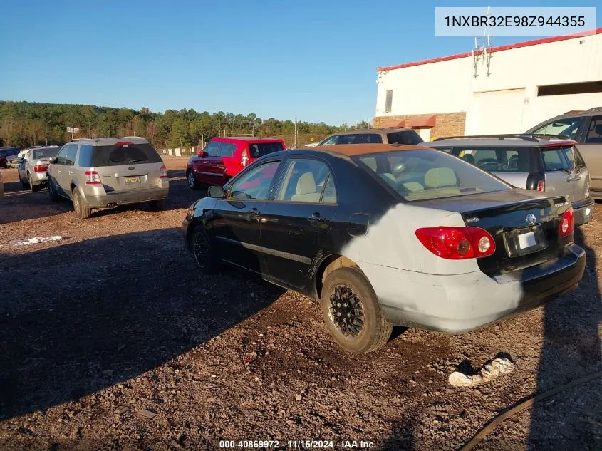 2008 Toyota Corolla Ce VIN: 1NXBR32E98Z944355 Lot: 40869972