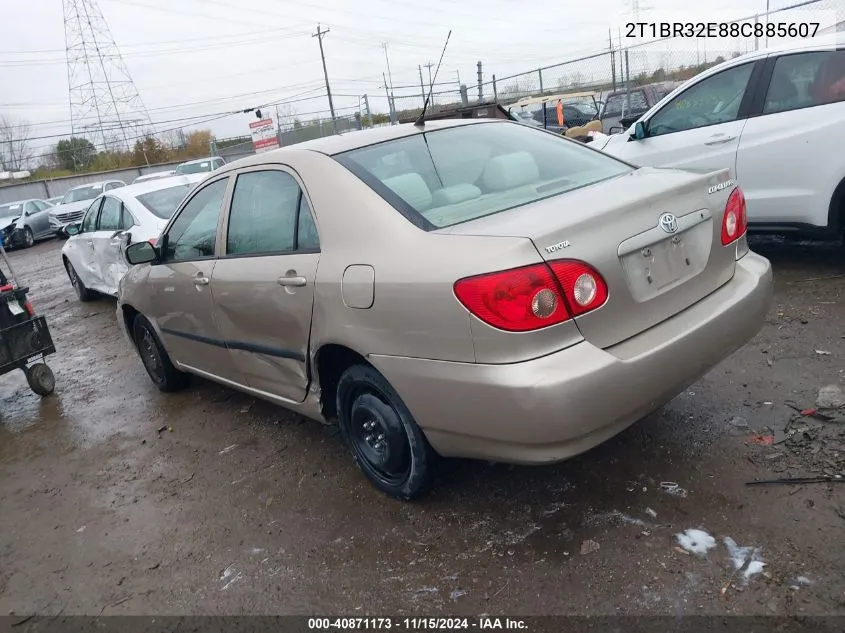 2008 Toyota Corolla Ce VIN: 2T1BR32E88C885607 Lot: 40871173