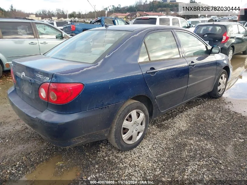 2008 Toyota Corolla Ce VIN: 1NXBR32E78Z030444 Lot: 40878608