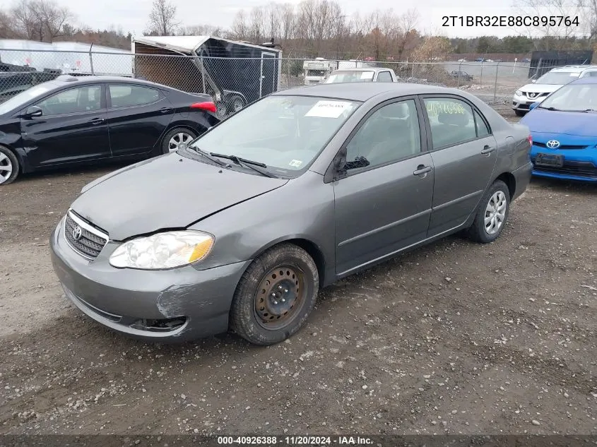 2008 Toyota Corolla Le VIN: 2T1BR32E88C895764 Lot: 40926388