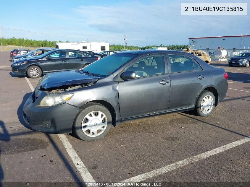 2T1BU40E19C135815 2009 Toyota Corolla S/Le/Xle