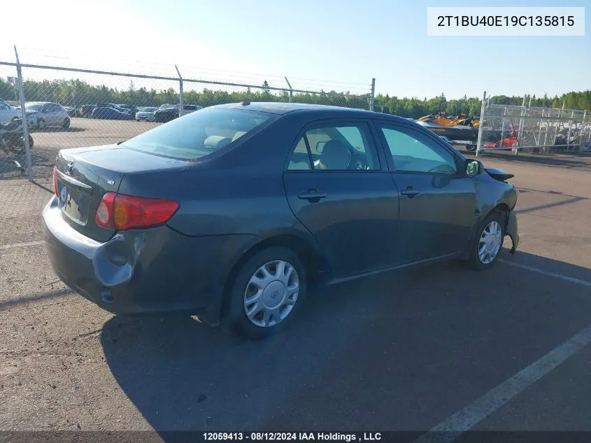 2T1BU40E19C135815 2009 Toyota Corolla S/Le/Xle