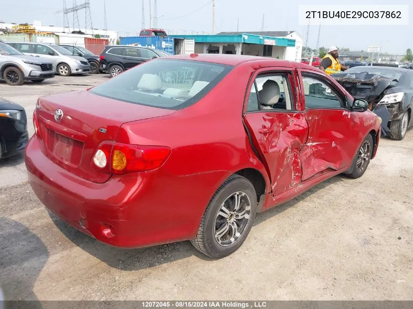 2009 Toyota Corolla S/Le/Xle VIN: 2T1BU40E29C037862 Lot: 12072045