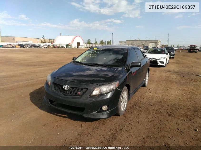 2009 Toyota Corolla S/Le/Xle VIN: 2T1BU40E29C169357 Lot: 12076291