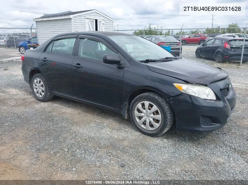 2009 Toyota Corolla S/Le/Xle VIN: 2T1BU40E89C031628 Lot: 12078495