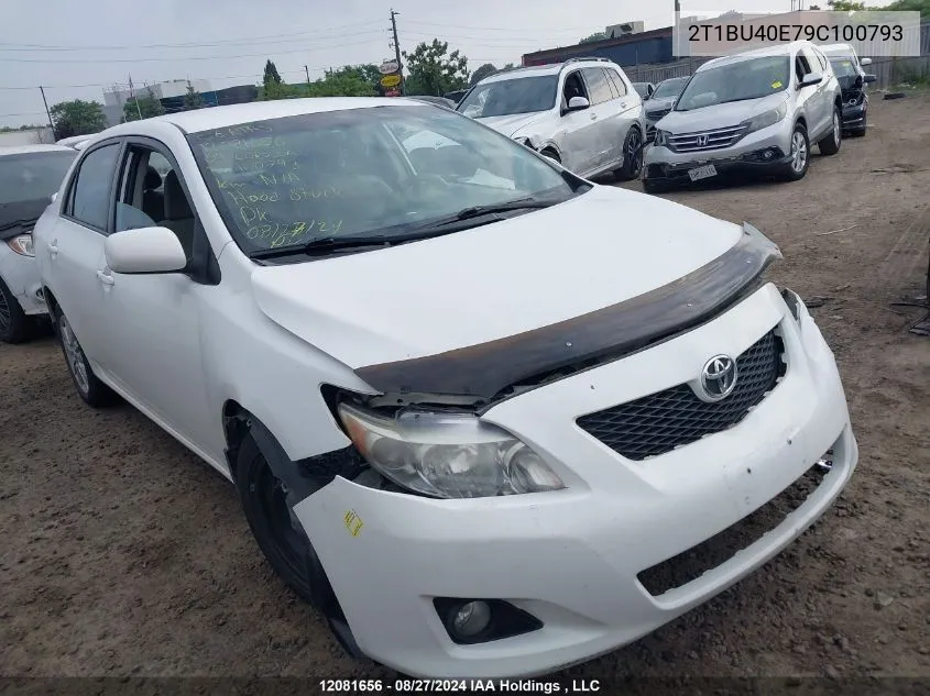 2009 Toyota Corolla S/Le/Xle VIN: 2T1BU40E79C100793 Lot: 12081656